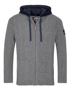 Кардиган SPIETH & WENSKY Knit Cardigan Athan, светло-серый