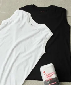 Футболки без рукавов Hanes/2P Japan Fit for HER, Hanes, комплект из 2 штук, HW5327