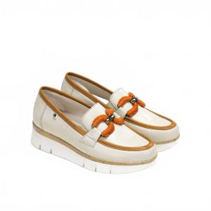 Женские спортивные кожаные лоферы Sugar/Camel Fluchos