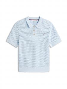 Tommy Hilfiger Curve Свитер в цвете Navy, Sky Blue