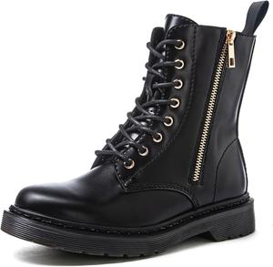 Женские боевые ботинки GLOBALWIN со шнуровкой, ботильоны на низком каблуке для женщин, 21Yy19 Schwarz