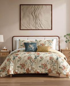 Комплект постельного белья Drem Corduroy из 9 предметов, размер Queen Macy's, Terracotta, blue