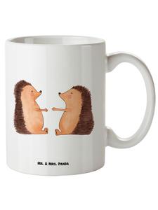 Кружка XL Ежик Любовь без слов белого цвета Mr. & Mrs. Panda