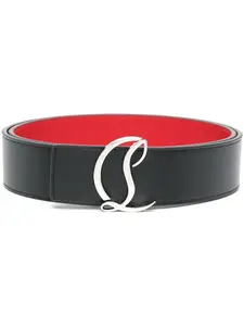 Ремень с монограммой Christian Louboutin, черный