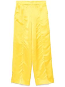 Jil Sander атласные брюки, желтый