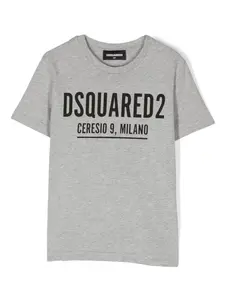 Футболка с логотипом DSQUARED2 KIDS, серый