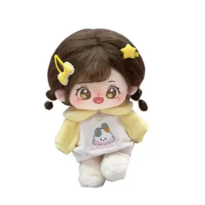 Плюшевая кукла из хлопка для переодевания, высота 20 см Dolls and bears dance, желтый