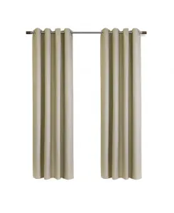 Затемняющая штора Newberry с люверсами для спальни и гостиной, 52 x 84 дюйма, лен Thermaplus, linen