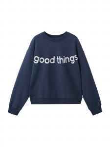 MANGO TEEN Свитшот 'Things' в цвете Navy