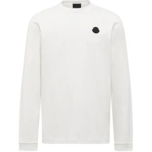 Футболка с длинным рукавом и графическим логотипом Moncler, белый