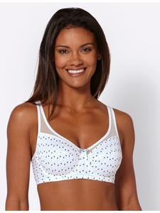 Бюстгальтер на косточках белого цвета с принтом WITT WEIDEN