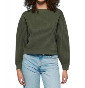 Стеганая толстовка Ozzie цвета зеленого мха Nation LTD