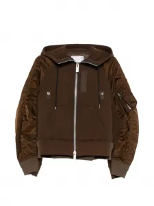 Толстовка с капюшоном SACAI, коричневый