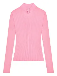 Свитер в рубчик Courrèges, розовый