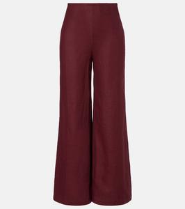 Льняные брюки Syna с широкими штанинами Faithfull, Bordeaux