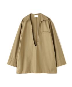 Рубашка DROIT BELLO с глубоким V-образным вырезом, выполненная в стиле костюма B'2Nd, цвет Beige