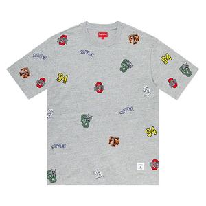 Топ Supreme University Short-Sleeve Top, Heather Grey