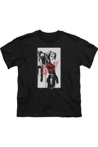 Футболка с коротким рукавом Batman Inked Quinn для детей Gildan, черный