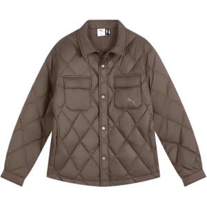 Утепленная пуховая куртка men's PUMA, коричневый