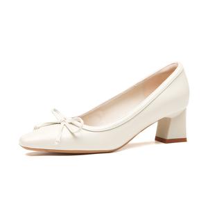 Туфли на высоком каблуке 5 см, женские TATAYA, Ecru