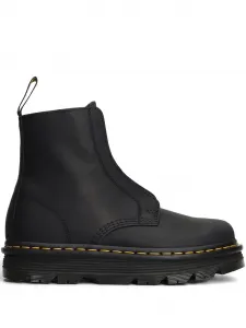 Кожаные ботинки без шнурков Dr. Martens, черный