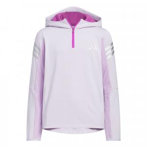 Свитшот Спортивная одежда SS25 KNIT HOODIE Kids' Adidas, светло-фиолетовый/металлик-серебристый