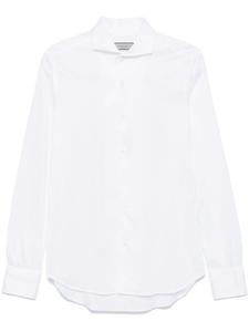 Canali рубашка на пуговицах, белый