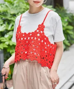 Вязаный комплект из майки и топа Coen, цвет Lt.Gray