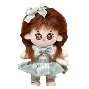 Мягкое и очаровательное платье для куклы Cotton Doll, плюшевая кукла высотой 20 см CHUNTUSHU