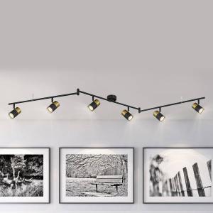 Потолочный светильник Globo Lighting Brisbon, железо - черное - количество языков пламени: 6