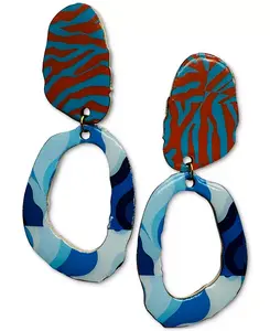 Серьги-Подвески Nailah Swanky Designs, blue