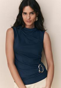 Топ Next REGULAR FIT-SOFT TOUCH HARD WEAR DETAILED SLEEVELESS, Navy/Dark Blue