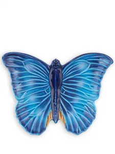 Блюдо cloudy butterflies, 8,9х39,7х30,2 см, Bordallo Pinheiro, синий