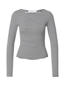 ABOUT YOU Лонгслив 'Branka' в черном и белом цветах