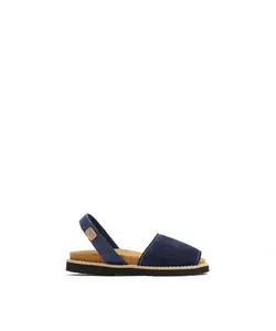 Детские сандалии Menorcan из замши с анатомической подошвой CASTELL MENORCA, темно-синий