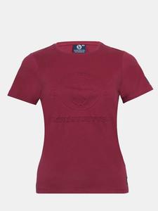 Футболка SCHIETWETTER Martha, 3D-Prägung, бордо