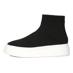 TIEKE Дышащие и легкие полувысокие повседневные носки-кроссовки для мужчин черные, цвет Black