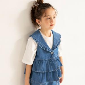 Джинсовый жилет с оборками Branshes, цвет Blue