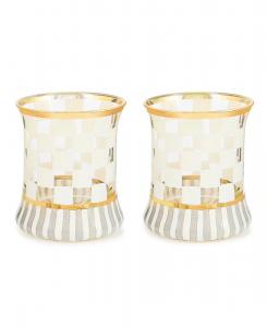 Набор из 2 белых бокалов-стаканов Carnival White MacKenzie-Childs, мультколор