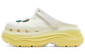 PEAK Сабо женские холщовые белые желтые