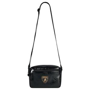 Balenciaga Исследовательская кожаная сумка через плечо мужская черная