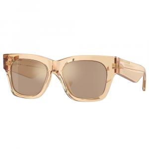 Burberry BE 4424 40635A 52 мм женские квадратные солнцезащитные очки, коричневый