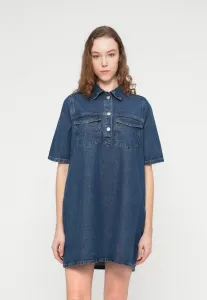 Короткое джинсовое платье nmindie Noisy May, Medium Blue Denim