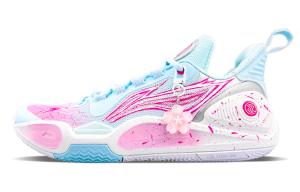 LINING Speed 9 нескользящие, устойчивые к истиранию и отскоку низкие баскетбольные кроссовки для мужчин Pink