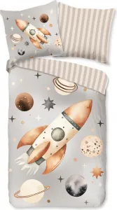 Пододеяльник Good Morning 135x200 + 1* 80x80 см - Ракета в космосе Muller Textil