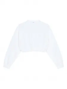 Укороченная толстовка с нашивкой-логотипом Givenchy, белый