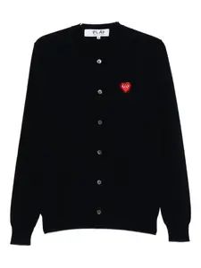 Кардиган с эмблемой и стразами Comme Des Garçons Play, синий