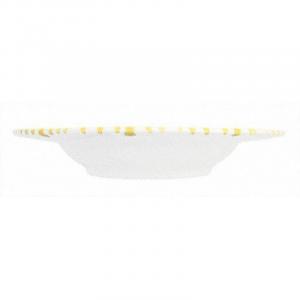 Суповая тарелка Gourmet желтого цвета с пламенем d: 24 см / высота: 4 см Gmundner Keramik, белый желтый