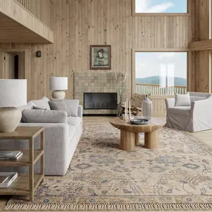 Ковер Marigold Vintage Tasseled Area Rug nuLOOM, 122x183 см, песочный