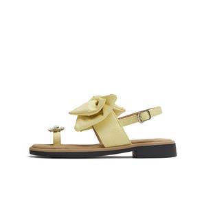 Кристальные бабочки Однопряжечные сандалии 2.5 см Женские Teenmix, желтый